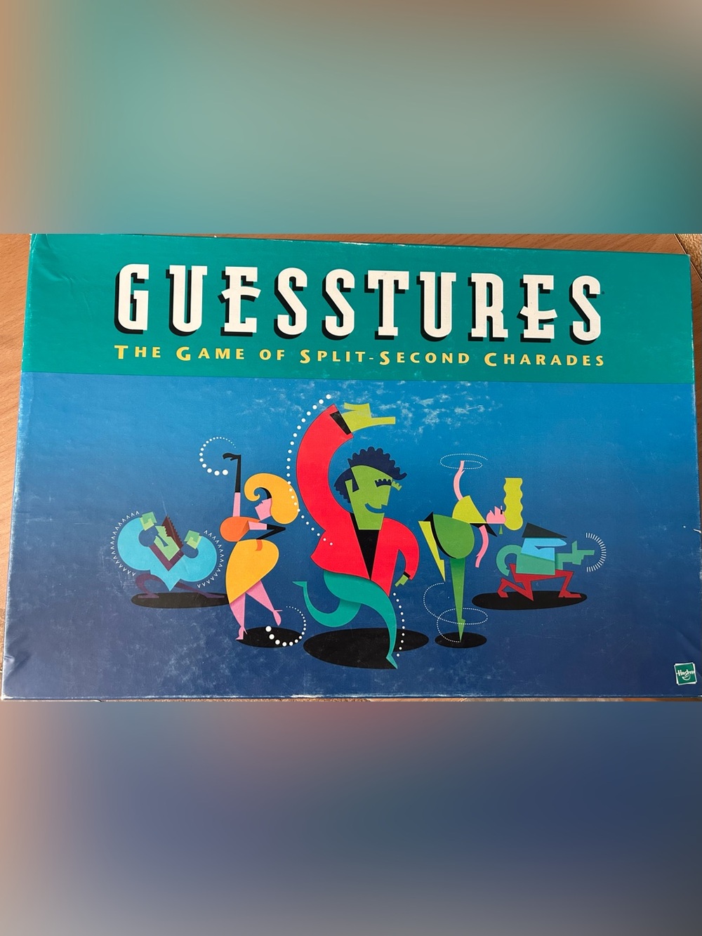Vintage Guesstures Board Game (1990 First Edition, Milton Bradley) - Complete